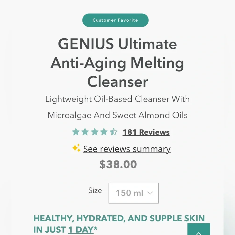 NWT Algenist melting cleanser - Picture 4 of 6